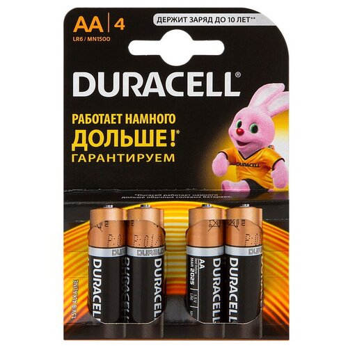 Батарейка AA - Duracell LR6-MN1500 (4 штуки)