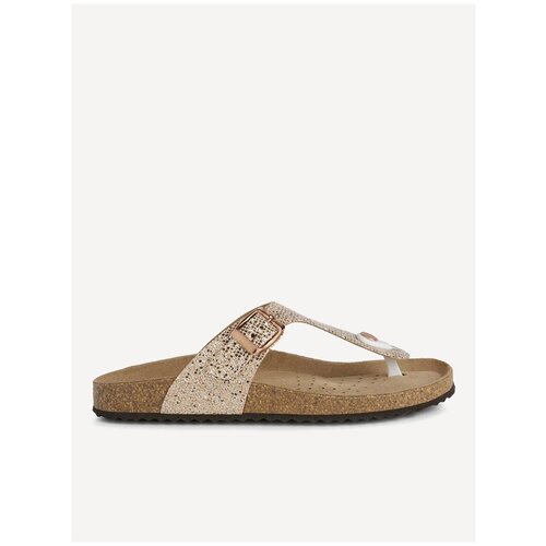 фото Туфли летние открытые geox для женщин d brionia цвет розовое золото, размер 38