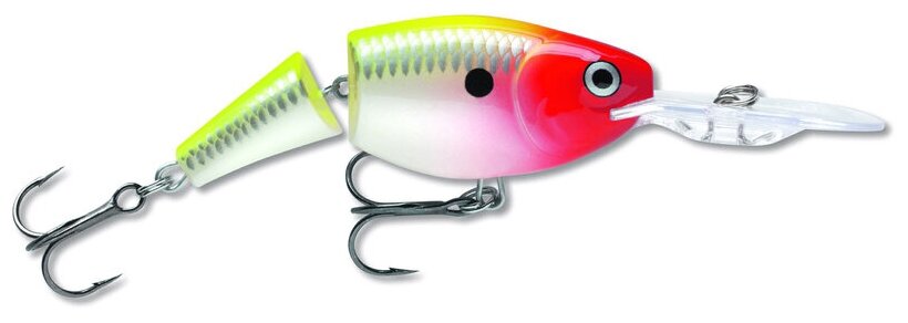 Воблер Rapala Jointed Shad Rap (70 мм, 13 гр, до 4.5 м, суспендер) JSR07-CLN