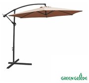 Зонт садовый Green Glade 6003, светло-коричневый (с подставкой)