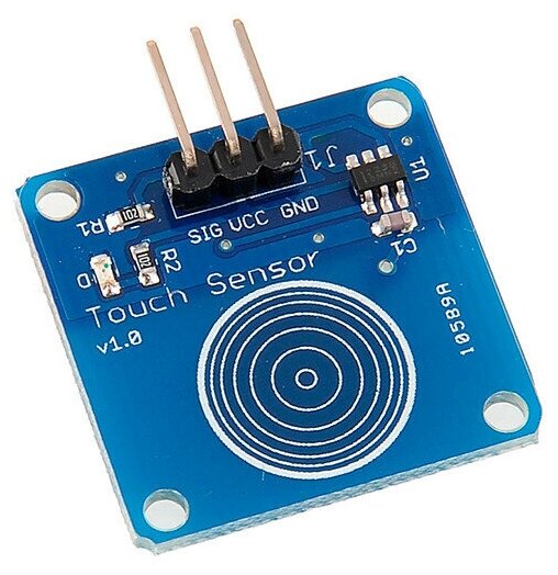 Датчик прикосновения TTP223 (сенсорная кнопка) для Arduino