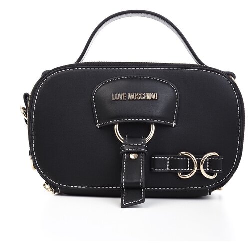 фото Сумка камера с декоративными элементами love moschino