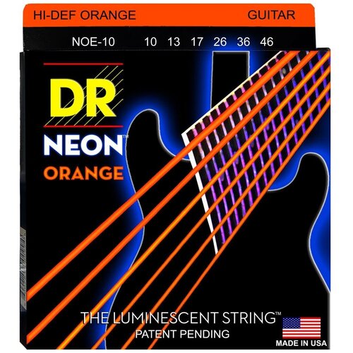 Струны для 6-ти струнной электрогитары DR String NOE-10 струны для 6 ти струнной электрогитары dr string noe 9 46