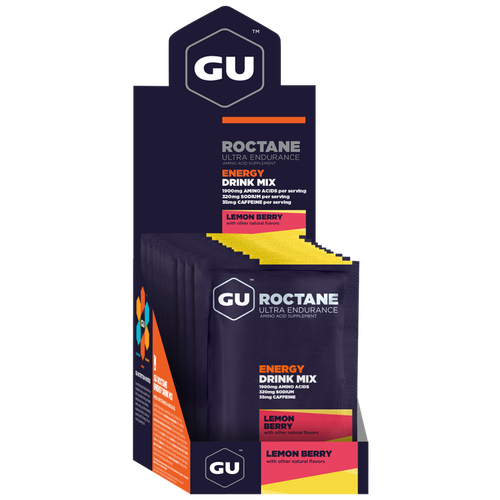 фото Изотоник gu roctane energy drink mix в порошке лимон-ягоды, 10 порций / углеводный напиток / бег / марафон / триатлон