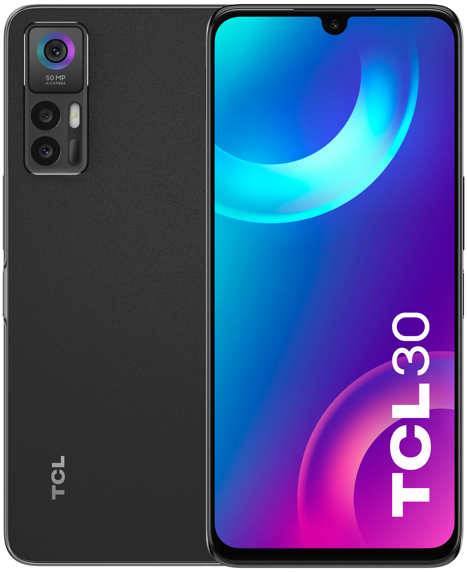 Смартфон TCL 30 Black 4/64Gb (T676H_Black)