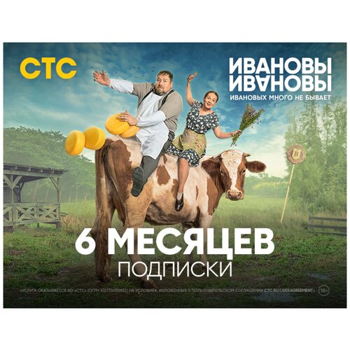 Подписка на онлайн-кинотеатр СТС 6 месяцев 80000₽