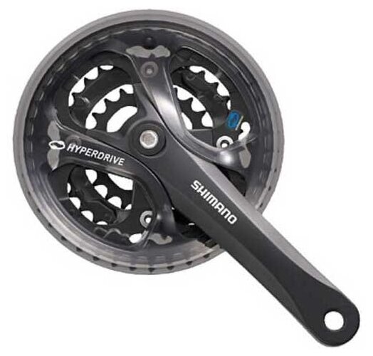 Система Shimano Acera FC-M361 7/8ск (Квадрат, 48/38/28T, 170mm, черная, защита)