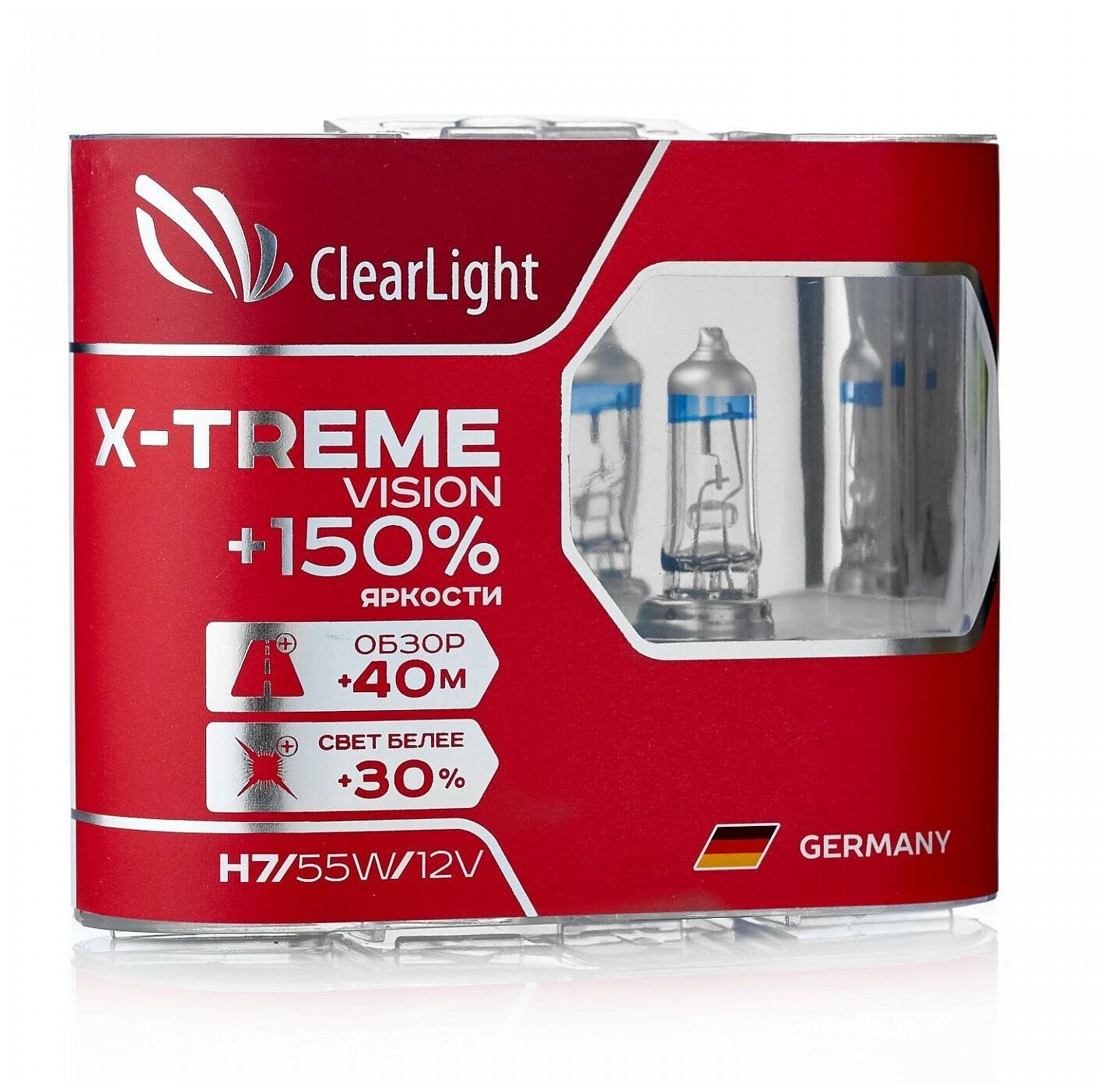 Комплект ламп HB3(Clearlight)12V-60W X-treme Vision +150% Light (2 шт.)