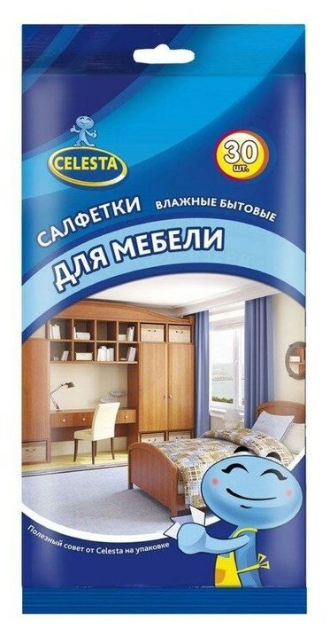 фото Салфетки влажные Celesta Для мебели