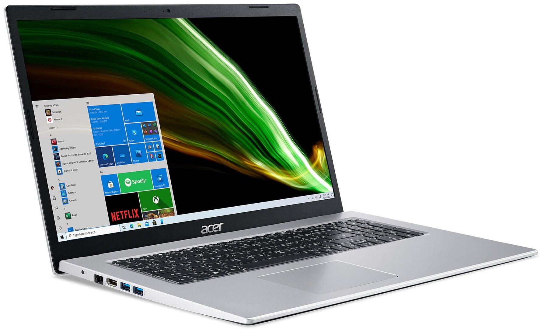 Ноутбук Acer Aspire 3 A317-53-30BL i3 1115G48GbSSD512Gb173IPSFHDW11Prosilver