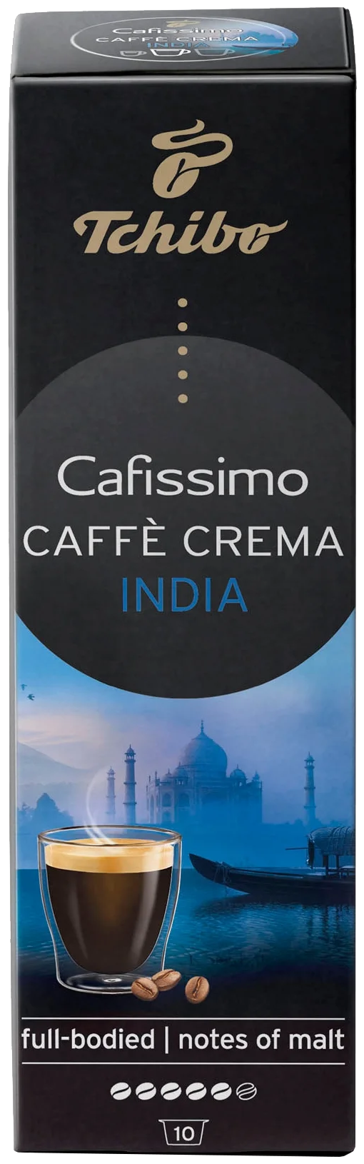Tcibo Cafissimo Caffe Crema India кофе в капсулах, 10 шт