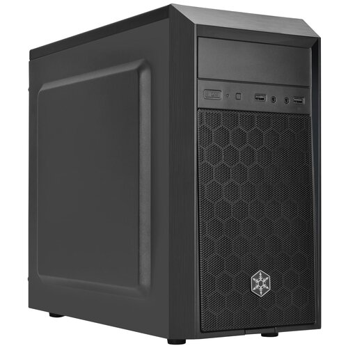 SST-PS16B Precision Mini Tower Micro ATX Computer Case, quiet, black