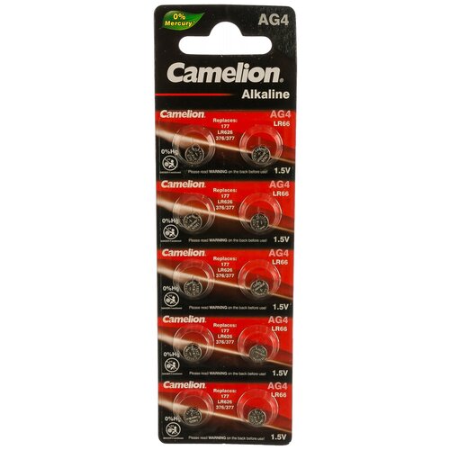 camelion g 2 bl 10 mercury free ag2 bp10 0%hg 396a lr726 196 батарейка для часов 10 шт Элемент питания G 4 BL-10 Mercury Free (AG4-BP10(0%Hg),377A/LR626/177 батарейка для часов) Camelion