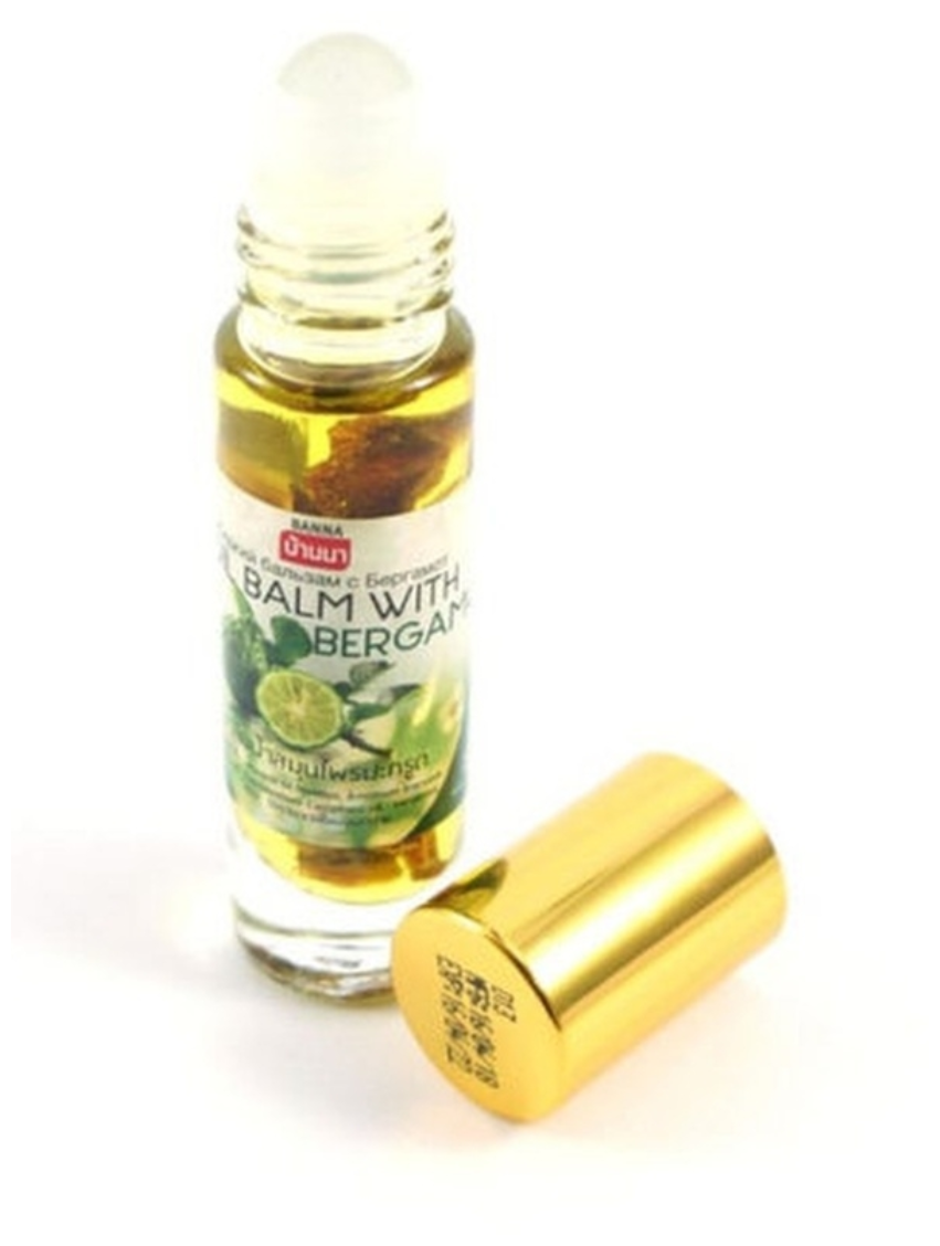 фото Жидкий масляный бальзам-ингалятор с экстрактом Бергамота 10 гр Банна
