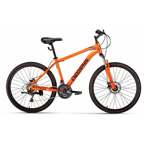 Велосипед горный с колесами 26 Endorphin Stout D AL рама 18 оранжевыйчерный 21 скорость 1938900₽