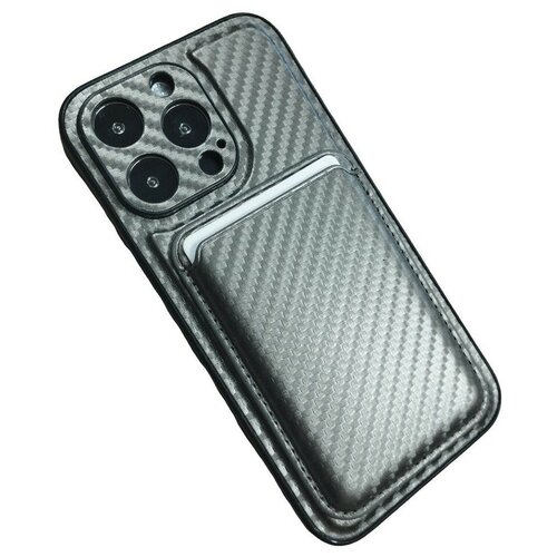 CASETiFY Чехол с кардхолдером для iPhone 12 Pro с защитой камеры Карбон + Магнитный кардхолдер, Бронза
