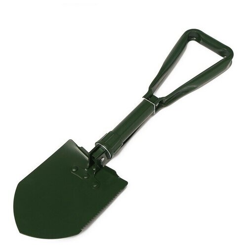 Greengo Лопата туристическая, складная, L 62 см, пилка, металлический черенок, с ручкой, в чехле
