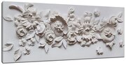 Картина Уютная стена "3D Барельефные цветы" 150х60 см