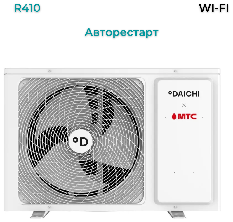 99015048675 Кондиционер настенный сплит-система Daichi B25АVQ1/B25FV1 белый - фотография № 4