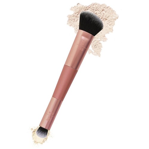 Кисть REAL TECHNIQUES Двусторонняя для пудры, Dual Ended Set  Bake Brush