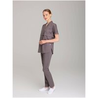 Блуза медицинская женская Cameo 8-1014[k], цвет Серо-коричневый, размер 40, рост 164