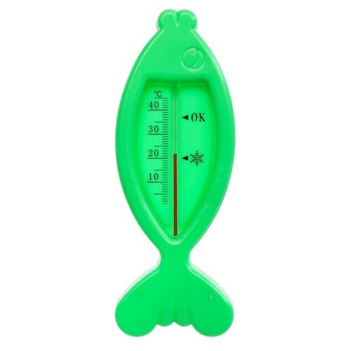 Термометр Рыбка, детский, для воды, пластик, 15.5 см, микс luazon home термометр рыбка детский для воды пластик 15 5 см микс