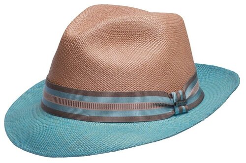 Шляпа STETSON арт. 1238406 TRILBY PANAMA (бежевый / голубой), размер 61