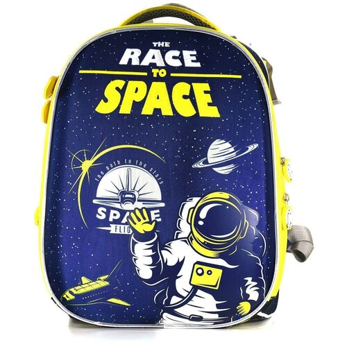 фото Рюкзак школьный schoolформат ergonomic+ race to space, жесткокаркасный, 2 отделения