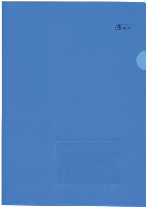Квант продажи 20 шт. Папка-уголок с карманом для визитки, А4, синяя, 0,18 мм, AGкм4 00102, V246955