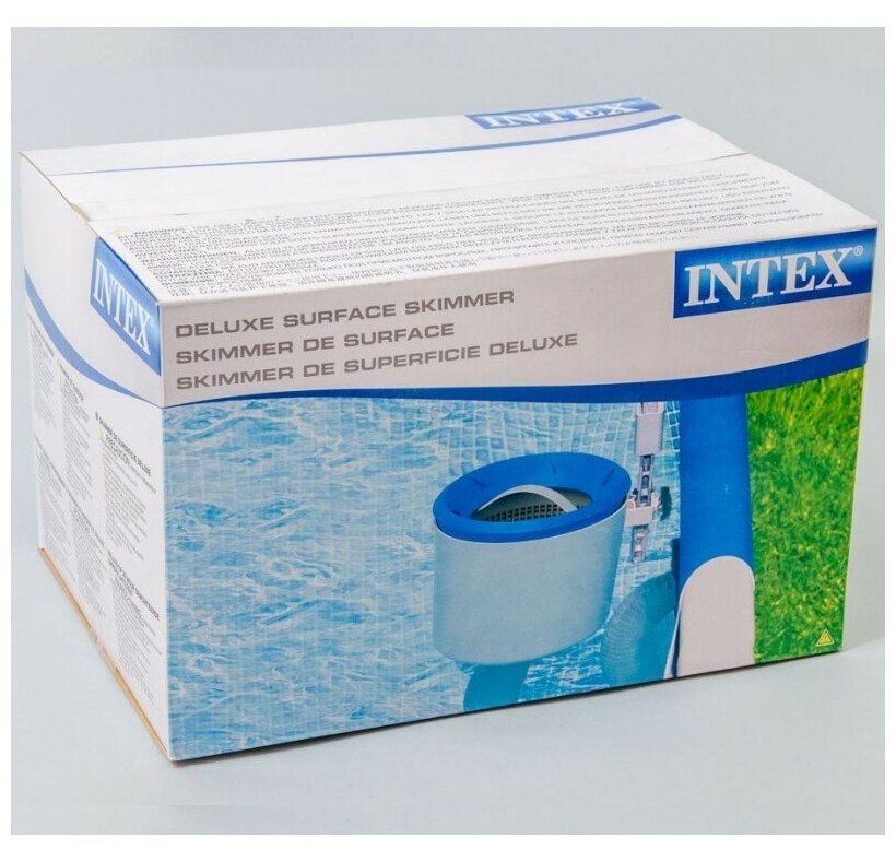 Скиммер фильтр для бассейна Deluxe Wall INTEX 28000 Устройство для очистки воды от крупного мусора, набор для чистки