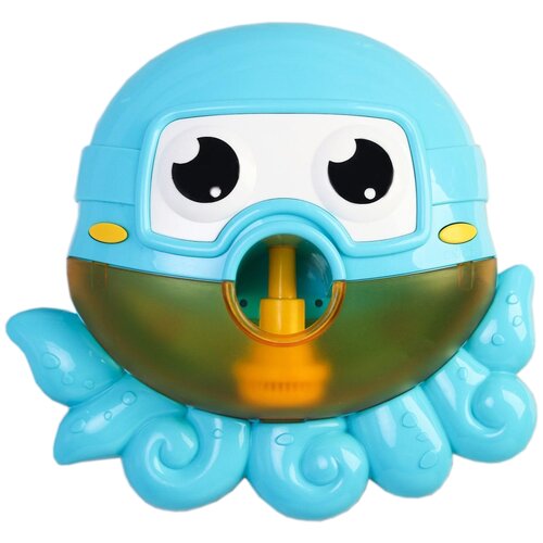 Игрушка для игры в ванне, Осьминог, музыкальная, на присоске, пузыри уценка игрушка для игры в ванне лягушка пузыри на присоске
