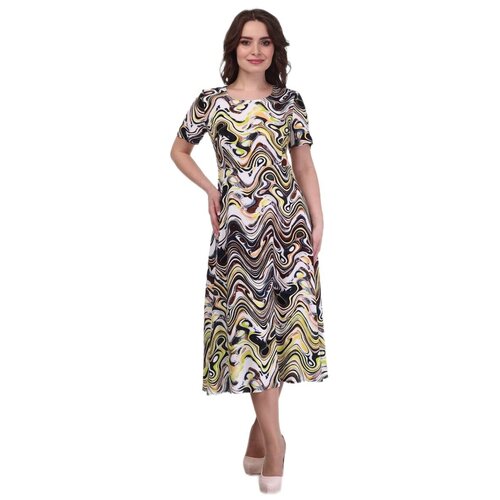 Платье летнее из натуральной ткани (100% вискоза), размер 48 (RU)