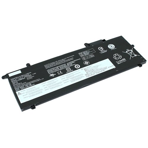 Аккумуляторная батарея для ноутбука Lenovo ThinkPad X280 (L17L6P71) 11,4V 4120mAh аккумуляторная батарея для ноутбука lenovo sb10j78989 11 4v 4120mah