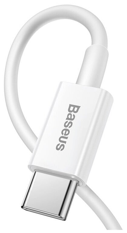 Кабель USB Type-C (m) - Lightning (m) 1м Baseus Superior Series Fast Charging PD 20W - Белый (CATLYS-A02) — фото 1