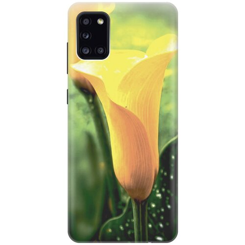 фото Силиконовый чехол на samsung galaxy a31 / самсунг а31 с принтом "желтые каллы gosso