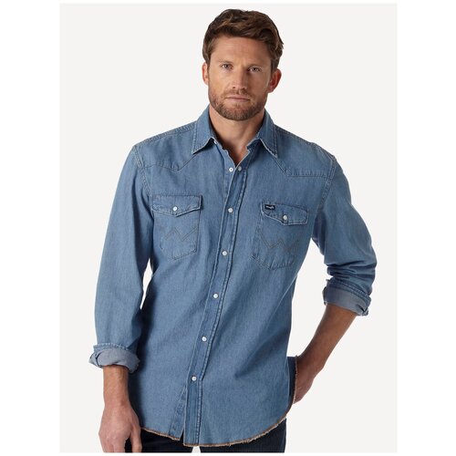 Рубашка джинсовая Wrangler Cowboy Cut Stonewash (XL)