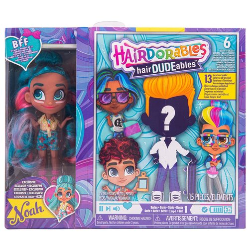 Кукла-загадка Hairdorables HairDUDEables Модная парочка, 23700 игрушки hairdorables мальчик и девочка сладкая парочка