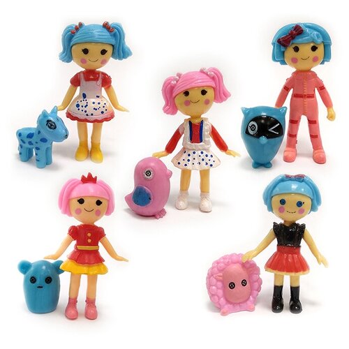 Набор коллекционных фигурок Lalaloopsy c питомцем 5 шт / куколка Lalaloopsy 6,5 см (в ассортименте)