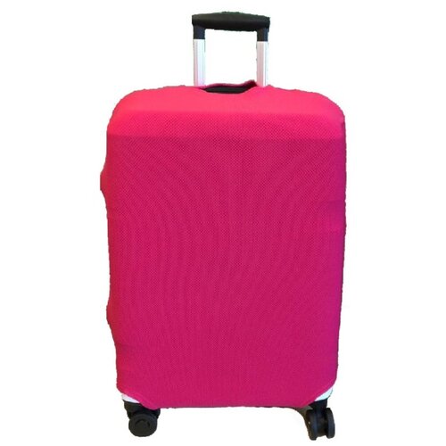 фото Чехол для чемодана малиновый, чехол на чемодан размер m mironpan