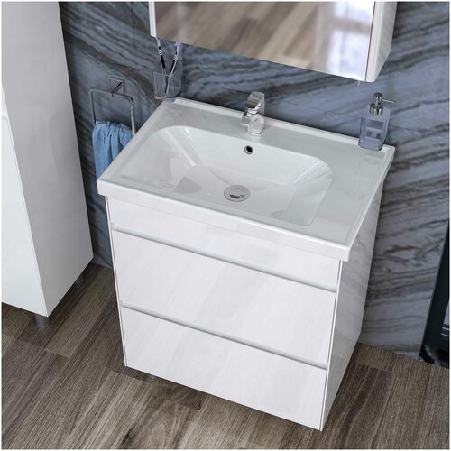Тумба с раковиной Аква Родос Валенсия 60х85 напольная