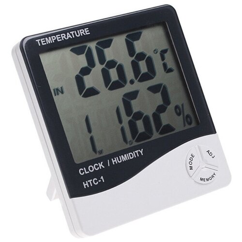 Цифровая метеостанция Орбита OT-HOM11 (HTC-1) дисплей, термометр-гигрометр (часы, будильник) термометр гигрометр часы орбита ot hom12