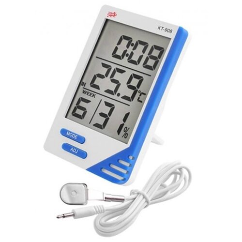 Термометр гигрометр электронный KT-908 с выносным датчиком 79000₽