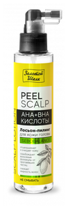 Фото Золотой шелк, Лосьон-пилинг для кожи головы «AHA+BHA кислоты» 100мл.