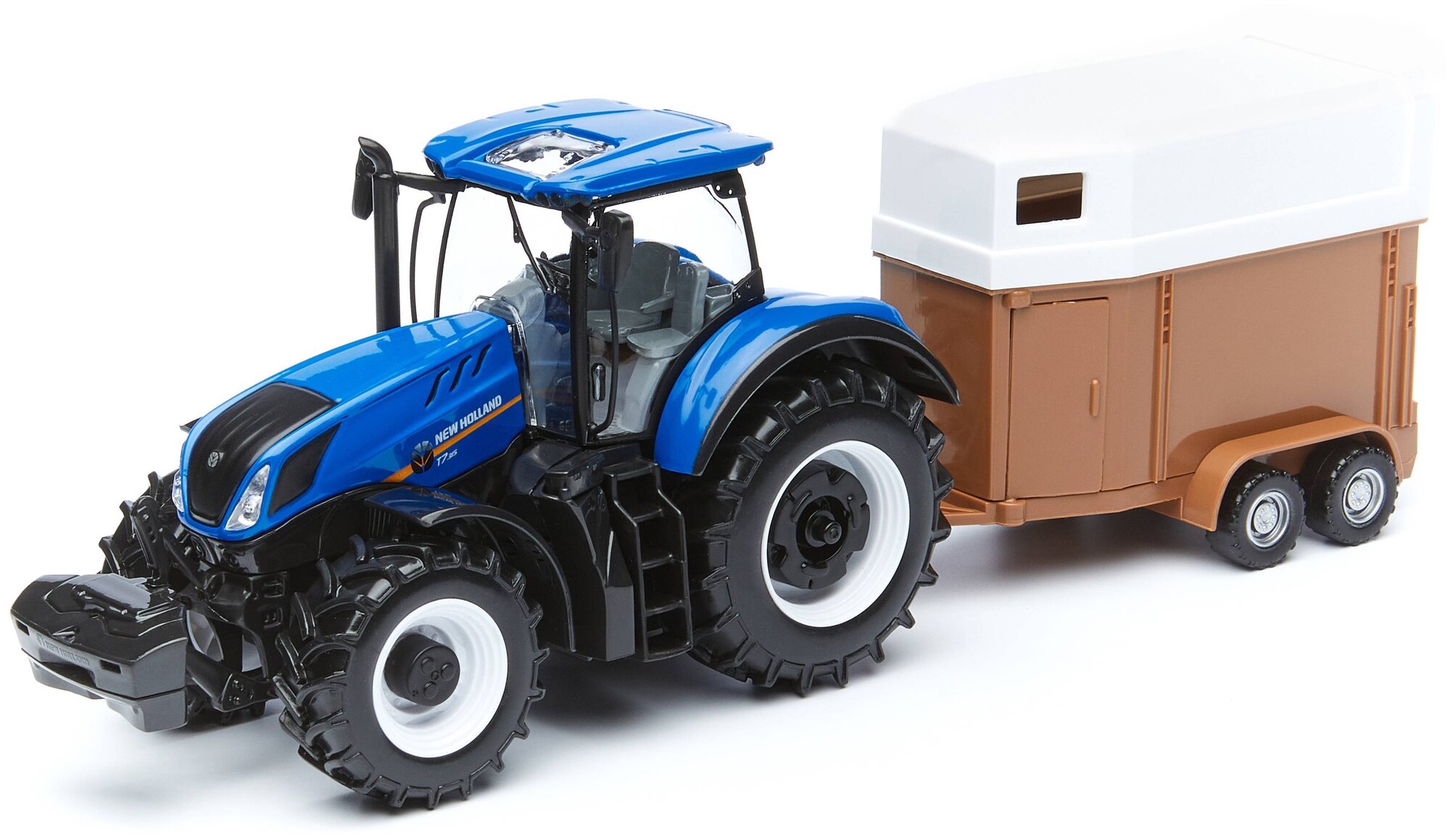 Трактор Bburago New Holland Farm tractor (18-44069) 1:32, синий