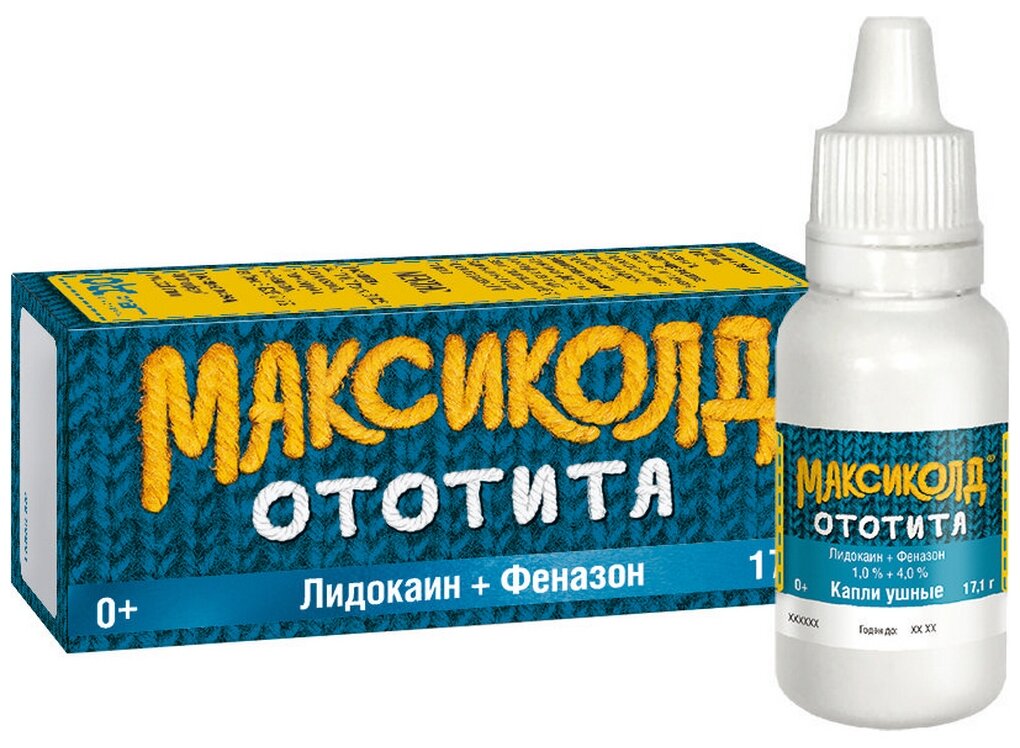 Максиколд Ототита ушн. капли фл.-кап.