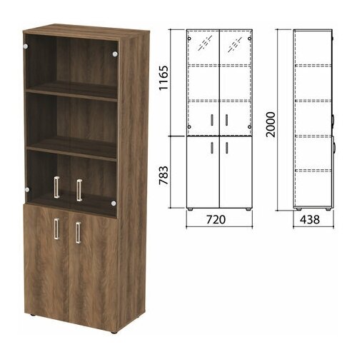 Шкаф закрытый со стеклом 