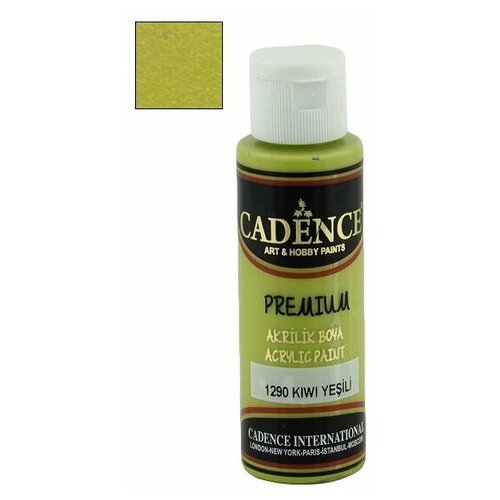 Акриловая краска Cadence Premium Acrylic Paint, 70 мл. Kiwi Green-1290