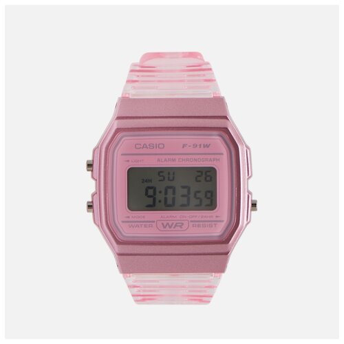 Наручные часы CASIO Collection F-91WS-4, розовый, черный