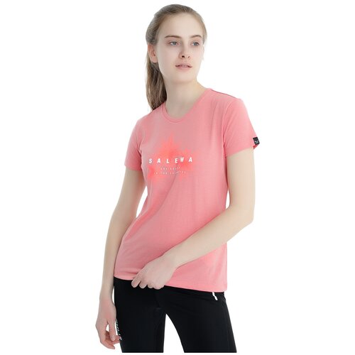 Футболка для активного отдыха Salewa Lines Graphic Women's Shell Pink Melange (EUR:38)