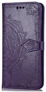 Чехол-книжка Чехол. ру для Huawei P20 Lite / Nova 3e фиолетовый с красивыми загадочными узорами женский детский прикольный необычный